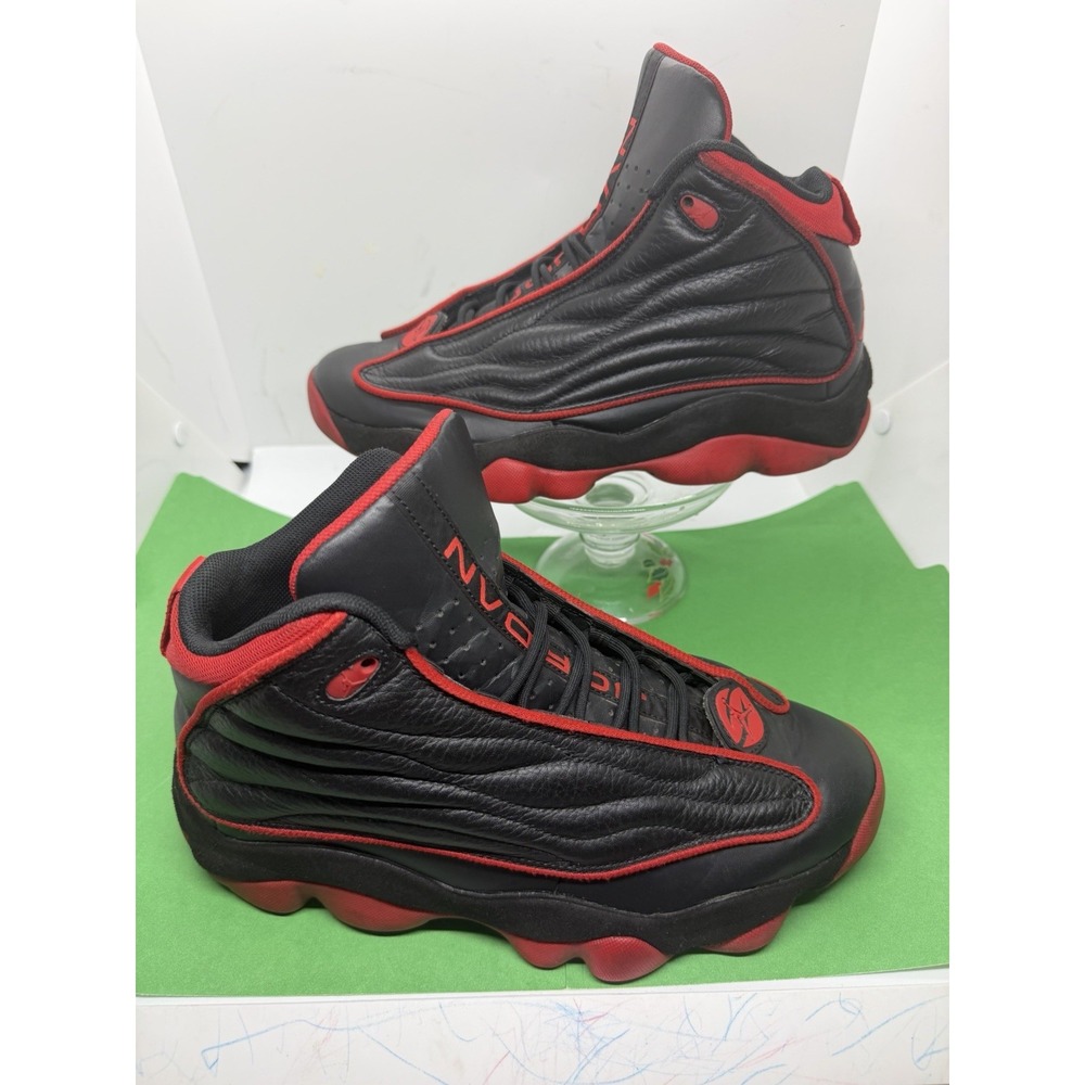 Nike Air Jordan Pro Strong Bred Sneakers Black  Red DC8418-006 Mens SIZE 9